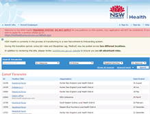 Tablet Screenshot of nswhealthtraining.erecruit.com.au