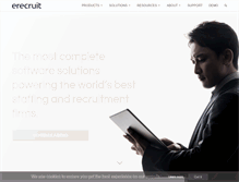 Tablet Screenshot of erecruit.com