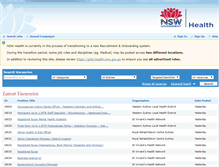 Tablet Screenshot of nswhealth.erecruit.com.au