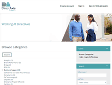 Tablet Screenshot of directaxis.internal.erecruit.co.za