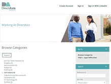 Tablet Screenshot of directaxis.external.erecruit.co.za