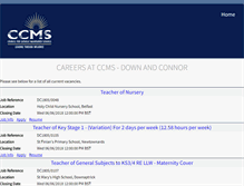 Tablet Screenshot of dc-ccms.erecruit.co.uk