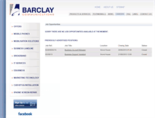 Tablet Screenshot of barclaycomms.erecruit.co.uk
