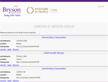 Tablet Screenshot of bryson.erecruit.co.uk